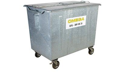 1600 liter rolcontainer staal